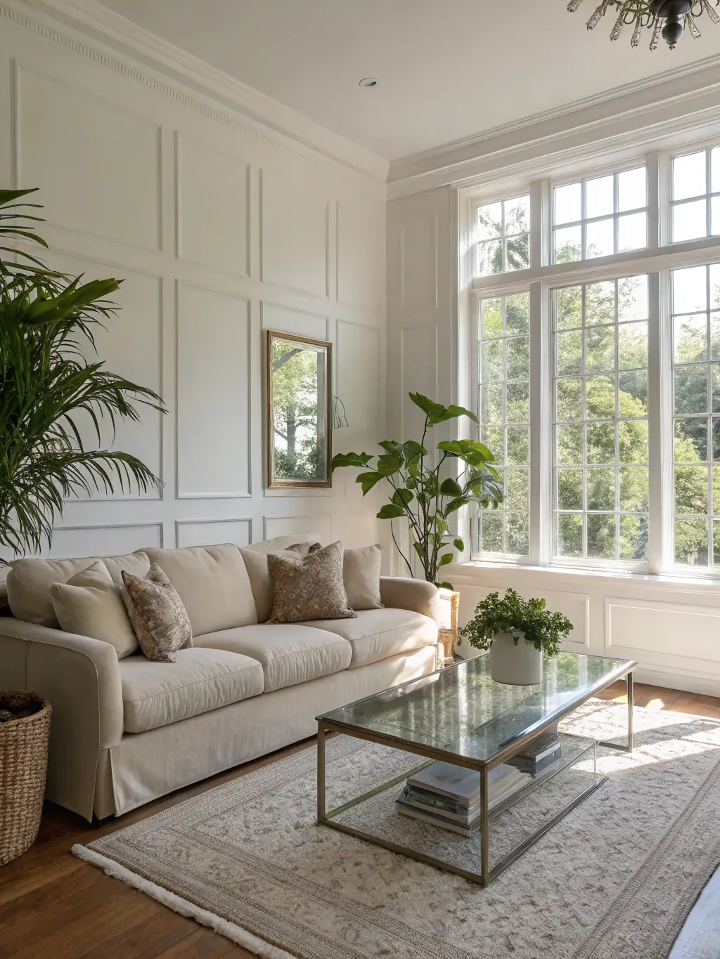 A freshly painted living room with natural light, showcasing smooth walls and vibrant colors, exemplifying ProCoat Painting & Decor.'s interior painting expertise.